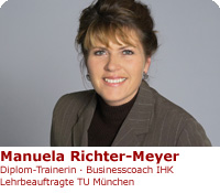 Manuela Richter-Meyer · Diplom-Trainerin · Businesscoach IHK · Lehrbeauftragte TU München